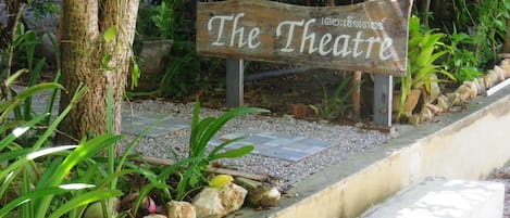On the beach, sun loungers, beach umbrellas, beach towels