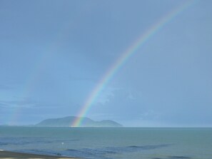Uitzicht op strand/zee