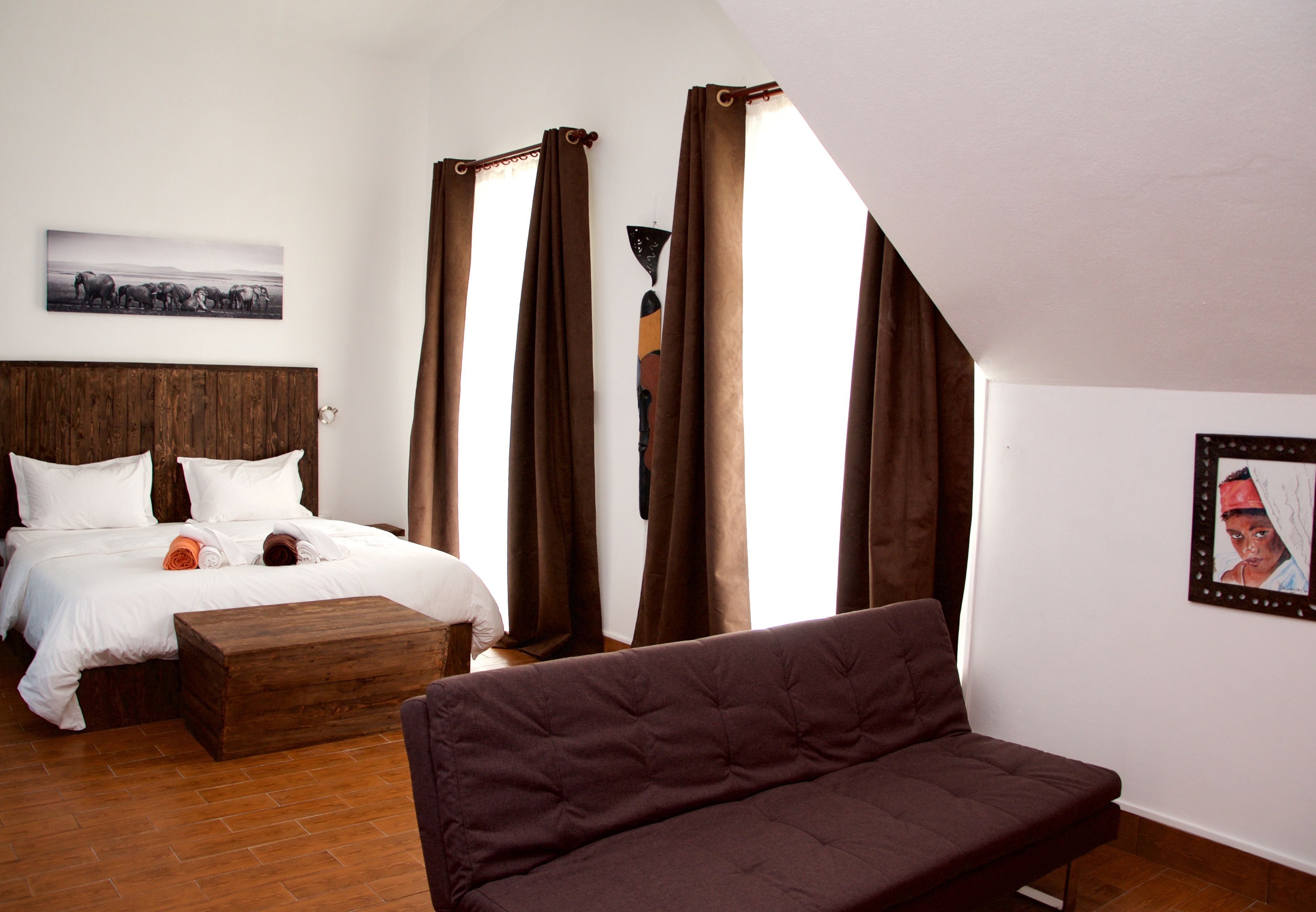 triple room, terrace, garden view | living area | flat-screen tv