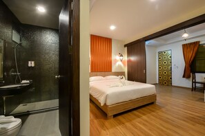 Room, 1 Bedroom (Double bed only) | Bathroom | Shower, rainfall showerhead, free toiletries, hair dryer - Anchanlina Hotel (Chalong)
