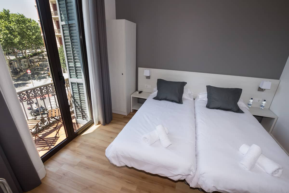 Standard Double or Twin Room, Balcony, City View | In-room safe, blackout drapes, soundproofing, free WiFi