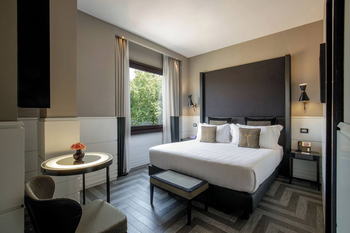 Literie de qualité supérieure, couette en duvet d'oie, minibar