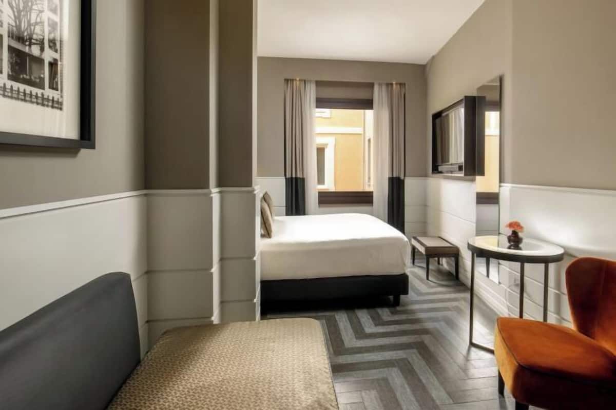 Literie de qualité supérieure, couette en duvet d'oie, minibar