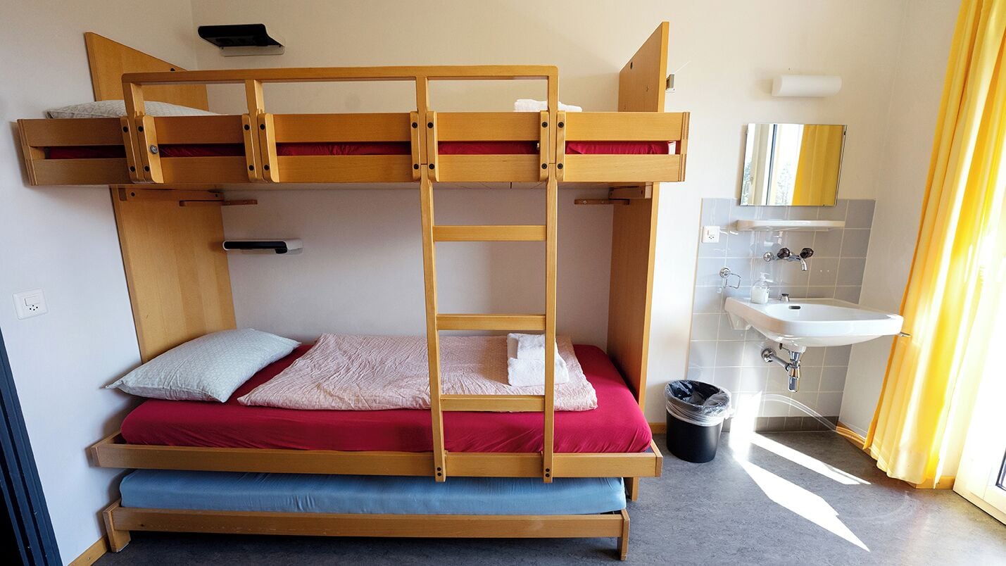 Desk, free WiFi, bed sheets
