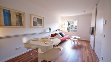 Huoneisto, 1 makuuhuone | Oleskelualue