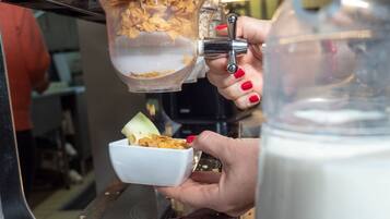 Free daily buffet breakfast