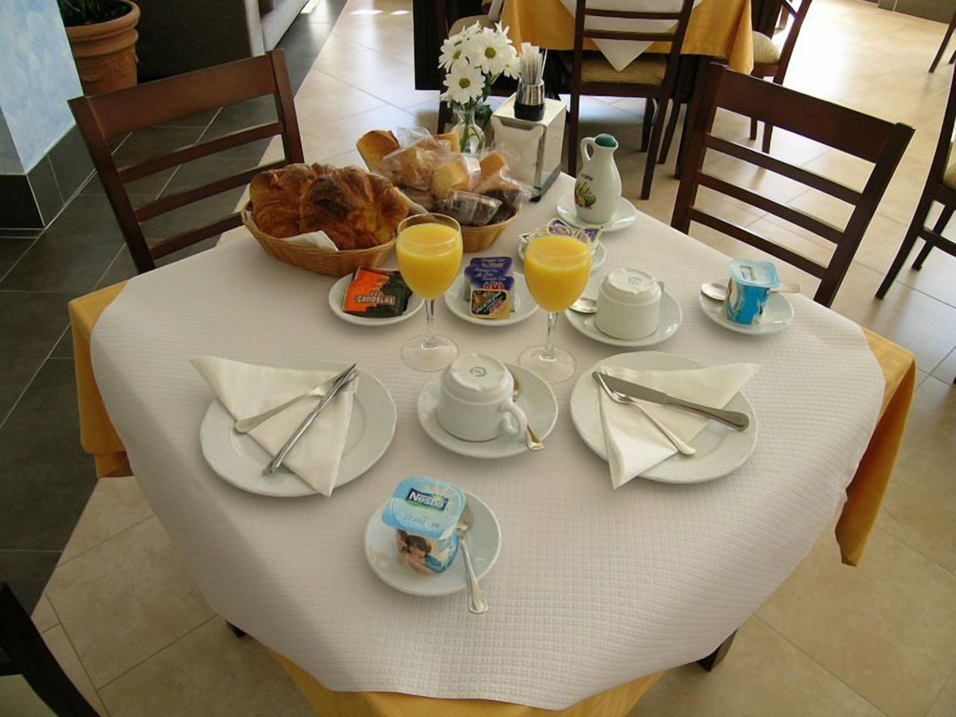 daily buffet breakfast (eur 9 per person)