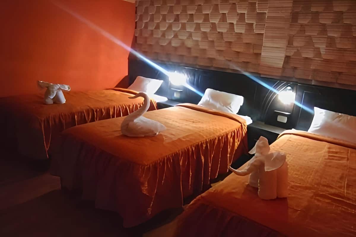 Down duvets, laptop workspace, free WiFi, individually decorated