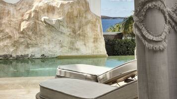 Exclusive-Suite, eigener Pool, eingeschränkter Meerblick | Eigener Pool