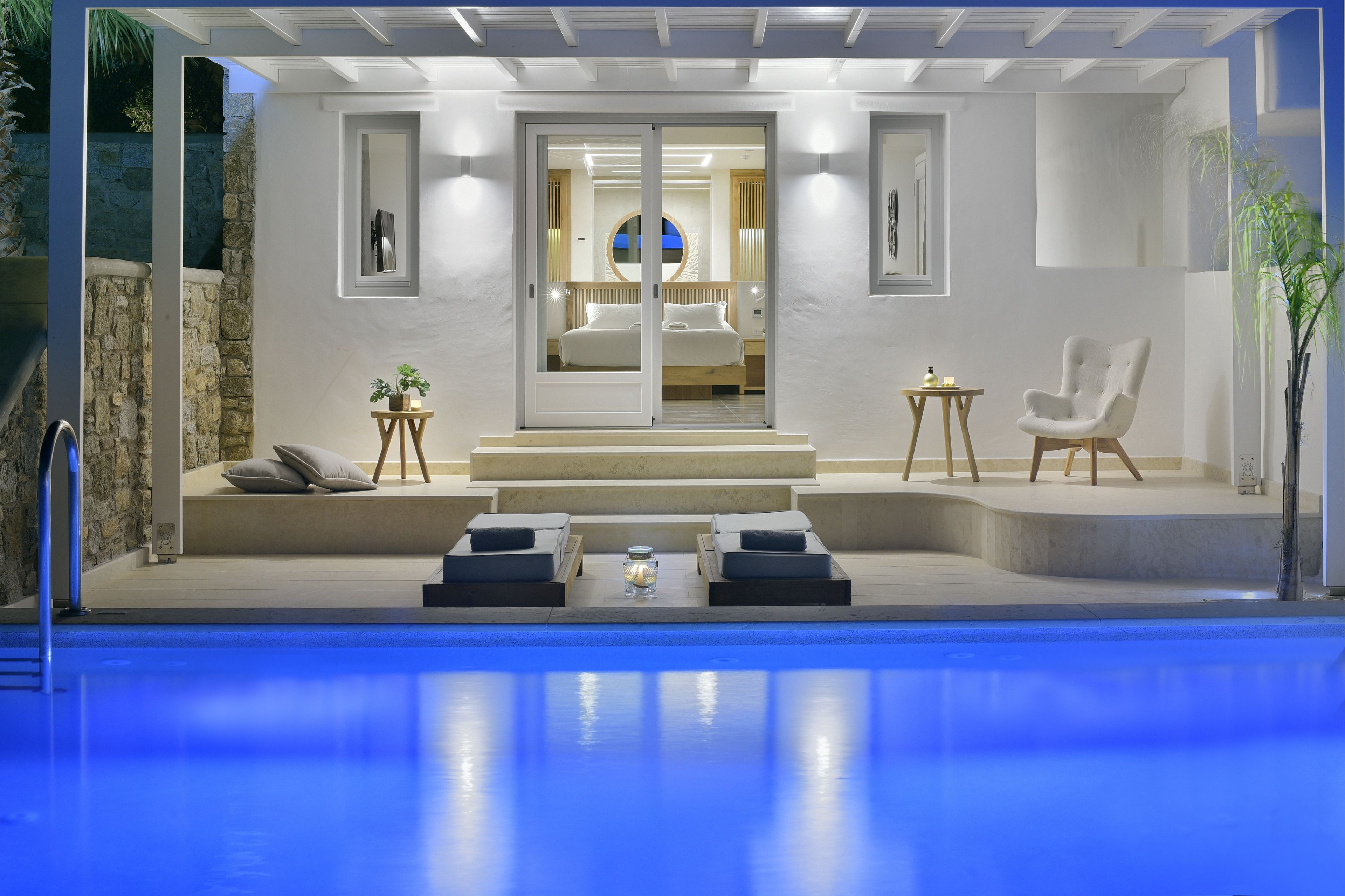 Suite, eigener Pool, Meerblick (Anax) | Minibar, Zimmersafe, Schreibtisch, schallisolierte Zimmer