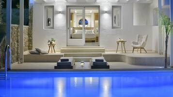 Suite, eigener Pool, Meerblick (Anax) | Minibar, Zimmersafe, Schreibtisch, schallisolierte Zimmer