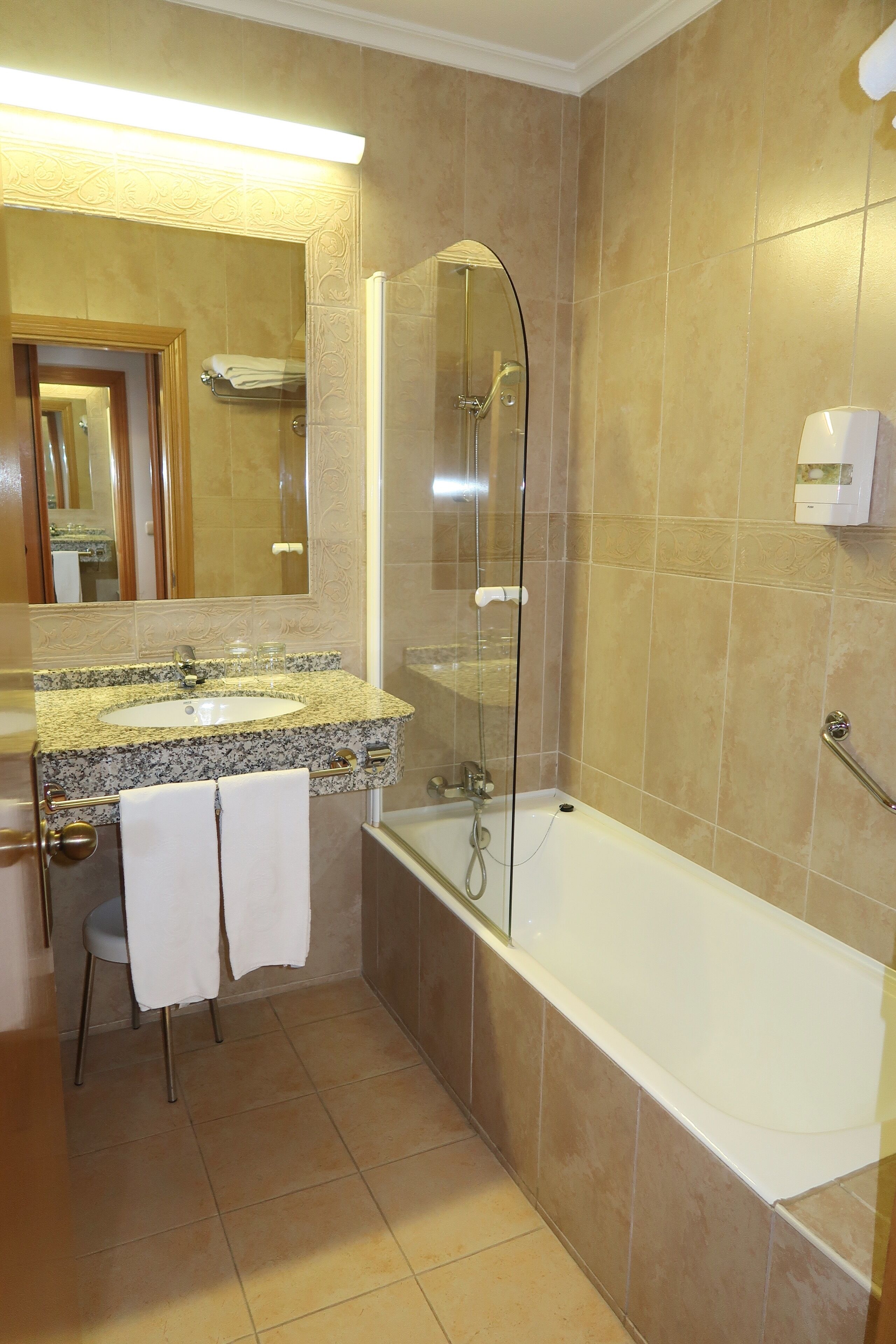 twin room (extra bed) | bathroom | free toiletries, hair dryer, bidet, towels