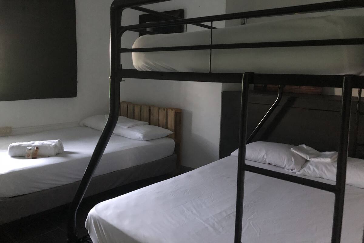 Premium bedding, laptop workspace, free WiFi, bed sheets