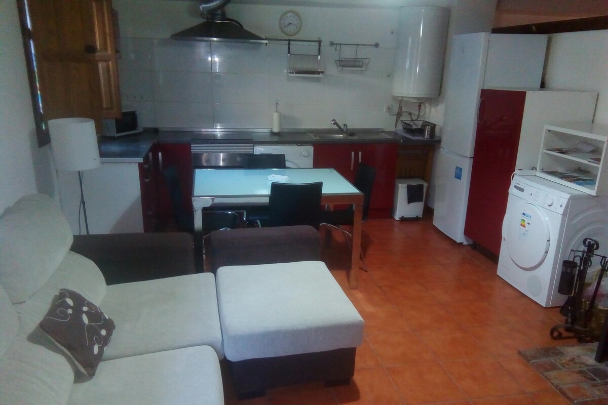 Comfort Apartment, 1 Bedroom | Private kitchen | Fridge, microwave, oven, stovetop