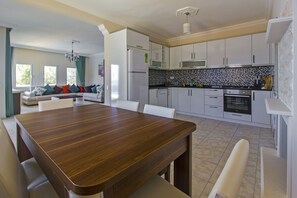 Villa, 3 Bedrooms | Private kitchenette | Fridge, microwave, oven, stovetop - Villa Turkuaz (Kas)