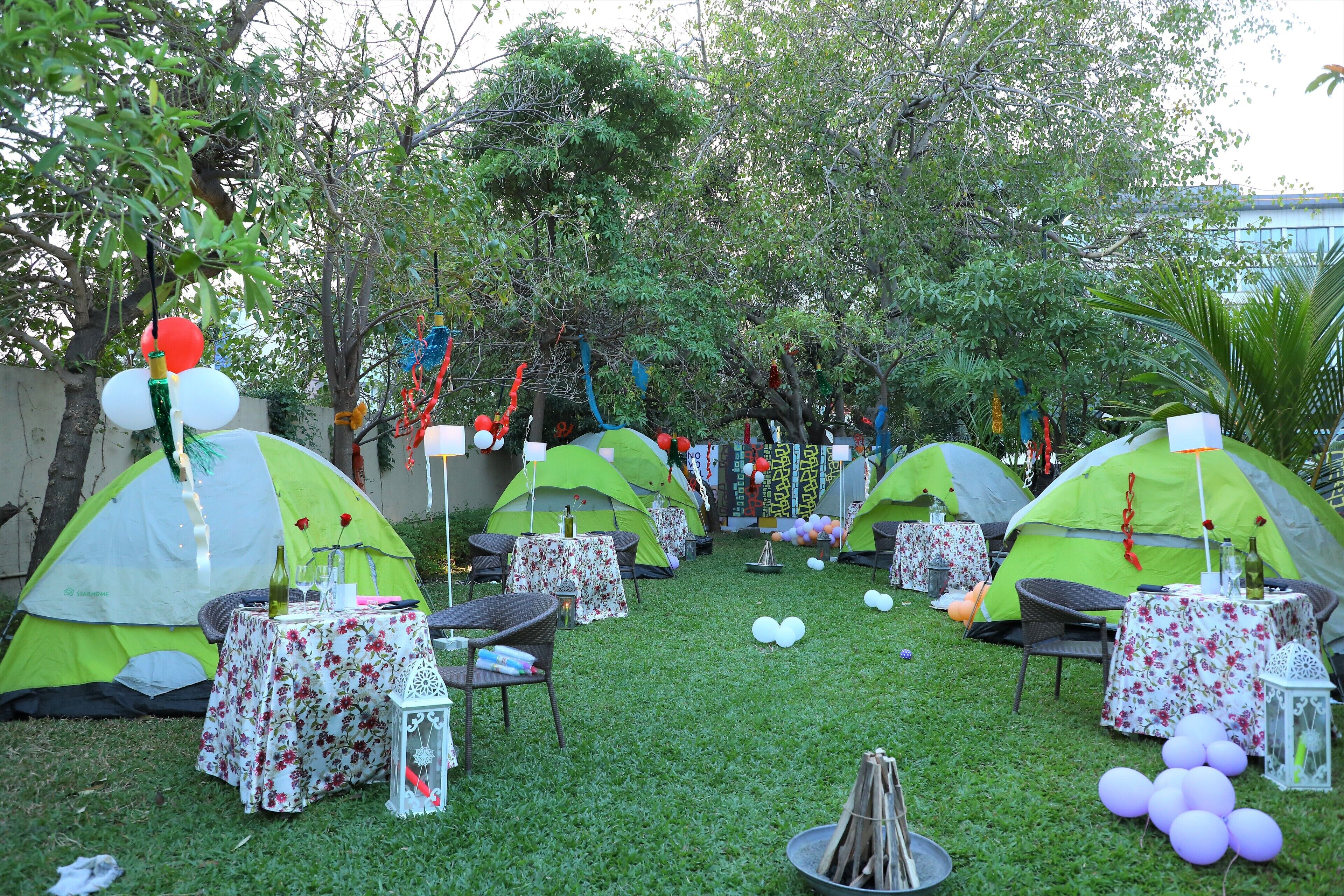 outdoor wedding area