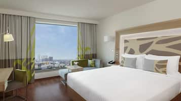 Premium bedding, minibar, in-room safe, desk