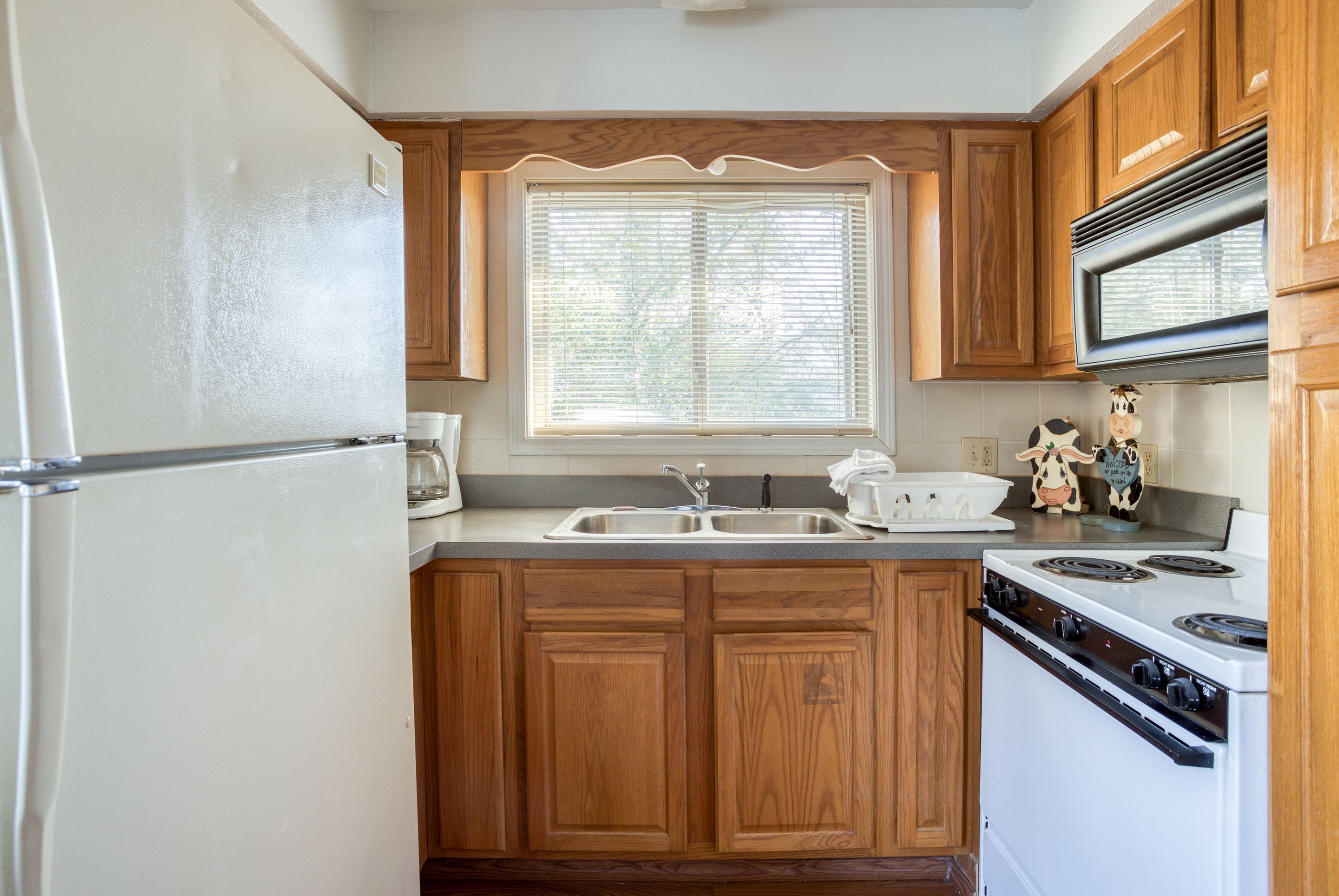 Premium Room, 2 Queen Beds, Kitchenette | Private kitchenette | Mini-fridge, microwave, coffee/tea maker