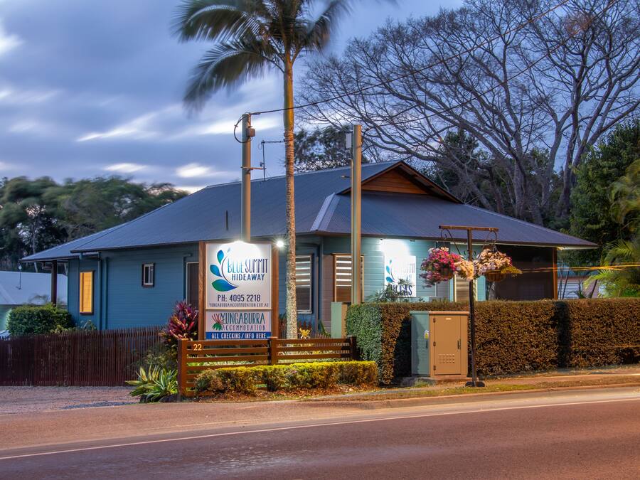 Front of property - evening/night