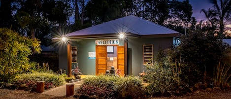 Front of property – evening/night