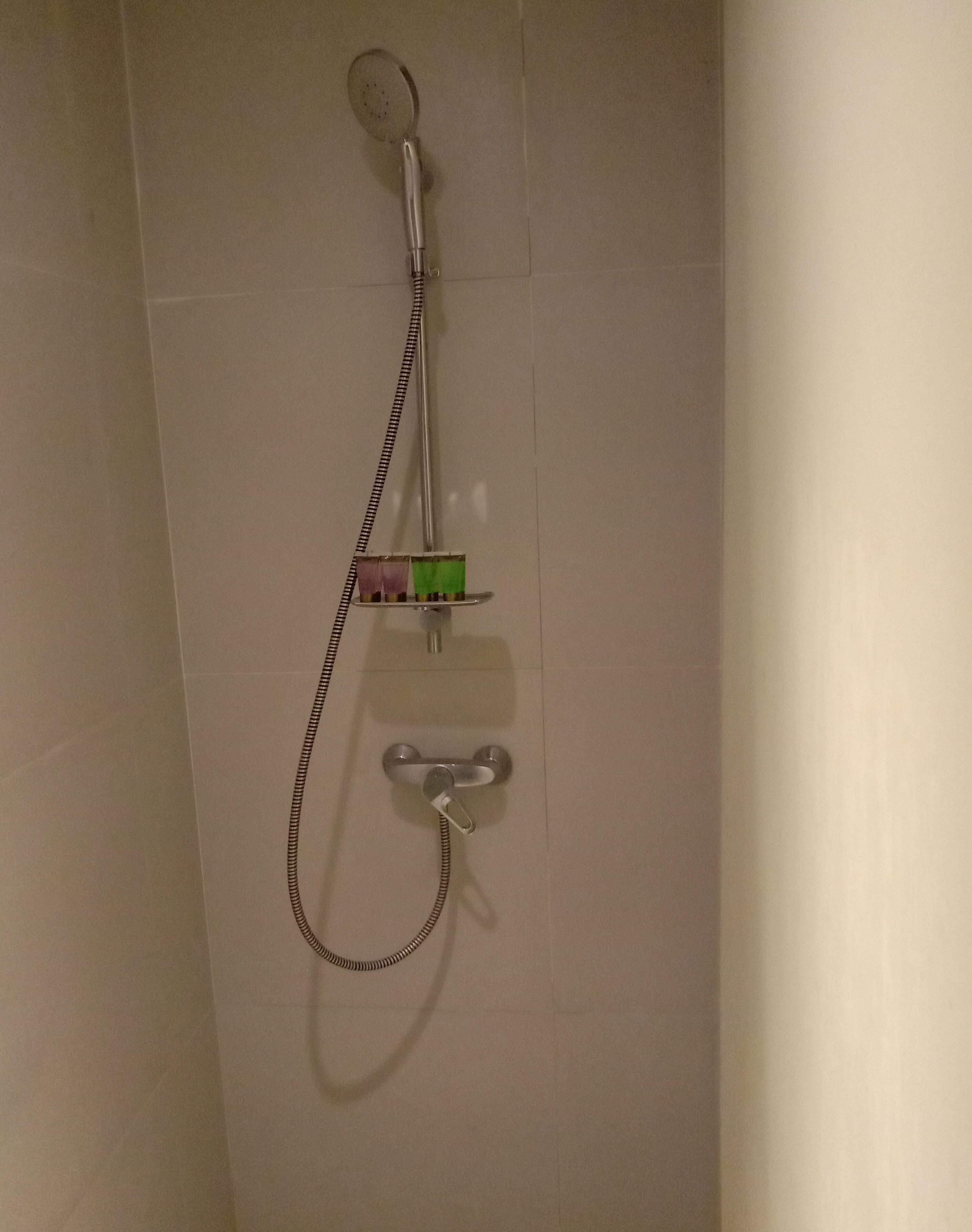 deluxe room | bathroom | shower, free toiletries, hair dryer, slippers