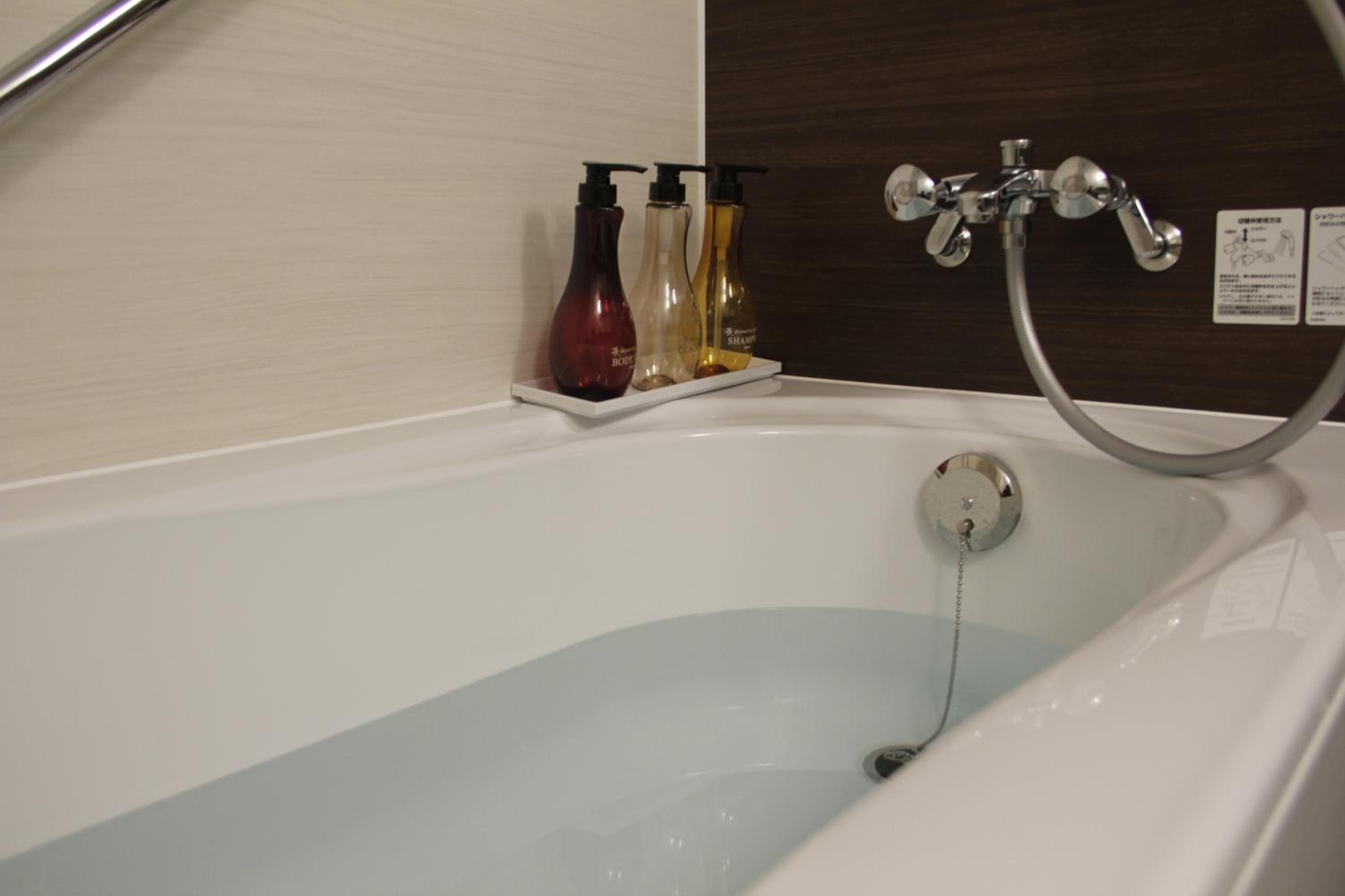 free toiletries, hair dryer, slippers, electronic bidet