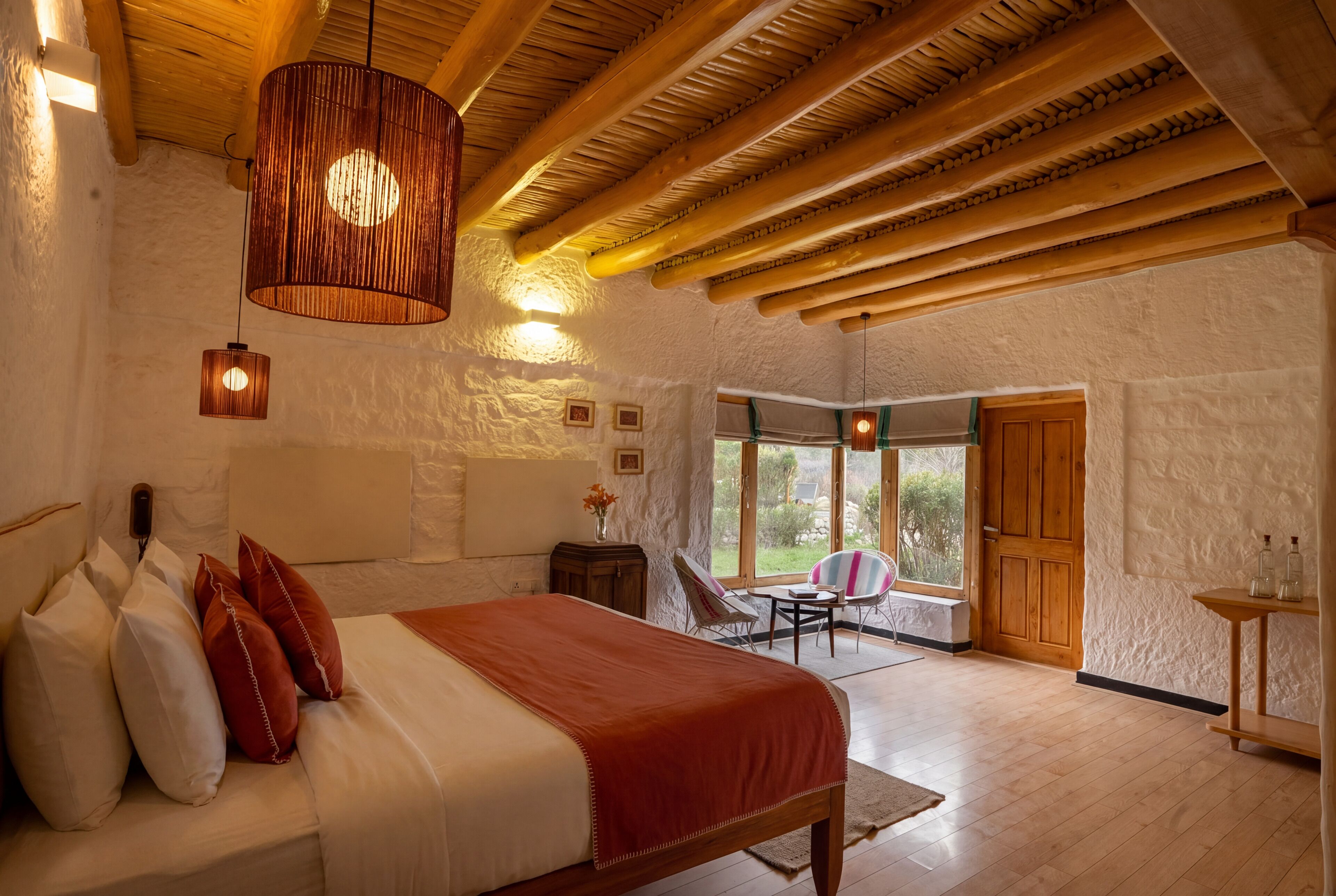 Nomad King Cottages | Egyptian cotton sheets, premium bedding, minibar, blackout curtains