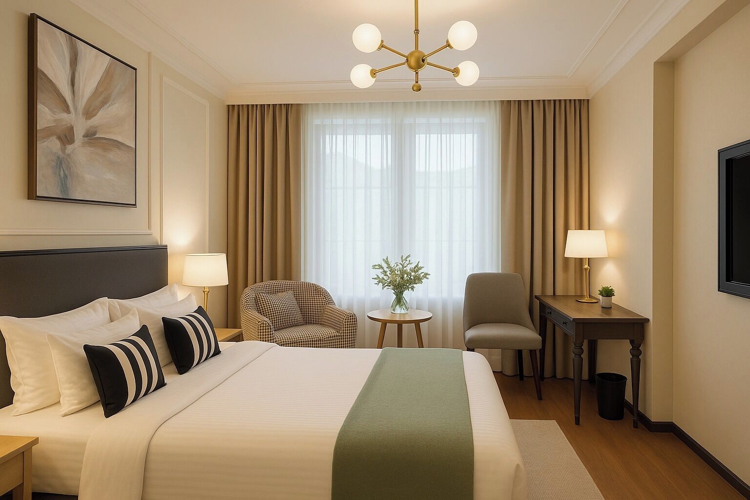 Luxury Room, 1 Bedroom | Egyptian cotton sheets, premium bedding, memory foam beds, minibar