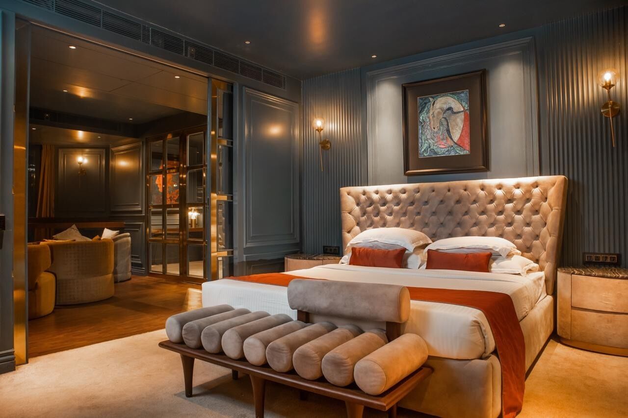 Presidential Suite | Egyptian cotton sheets, premium bedding, memory-foam beds, minibar