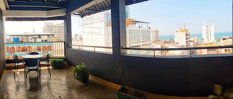 Uitzicht vanaf balkon