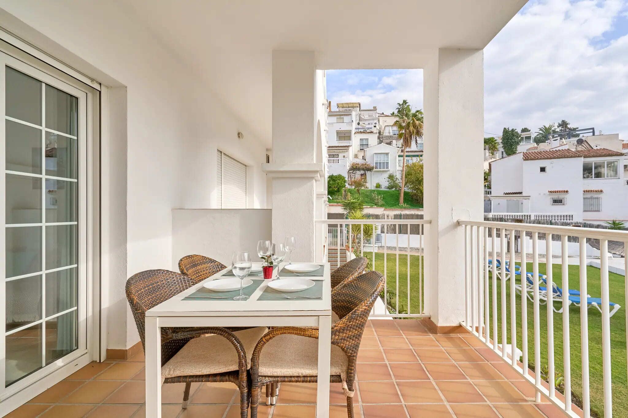 Apartamento, 2 habitaciones, terraza, vistas a la piscina (Apartamento N3) | Terraza o patio