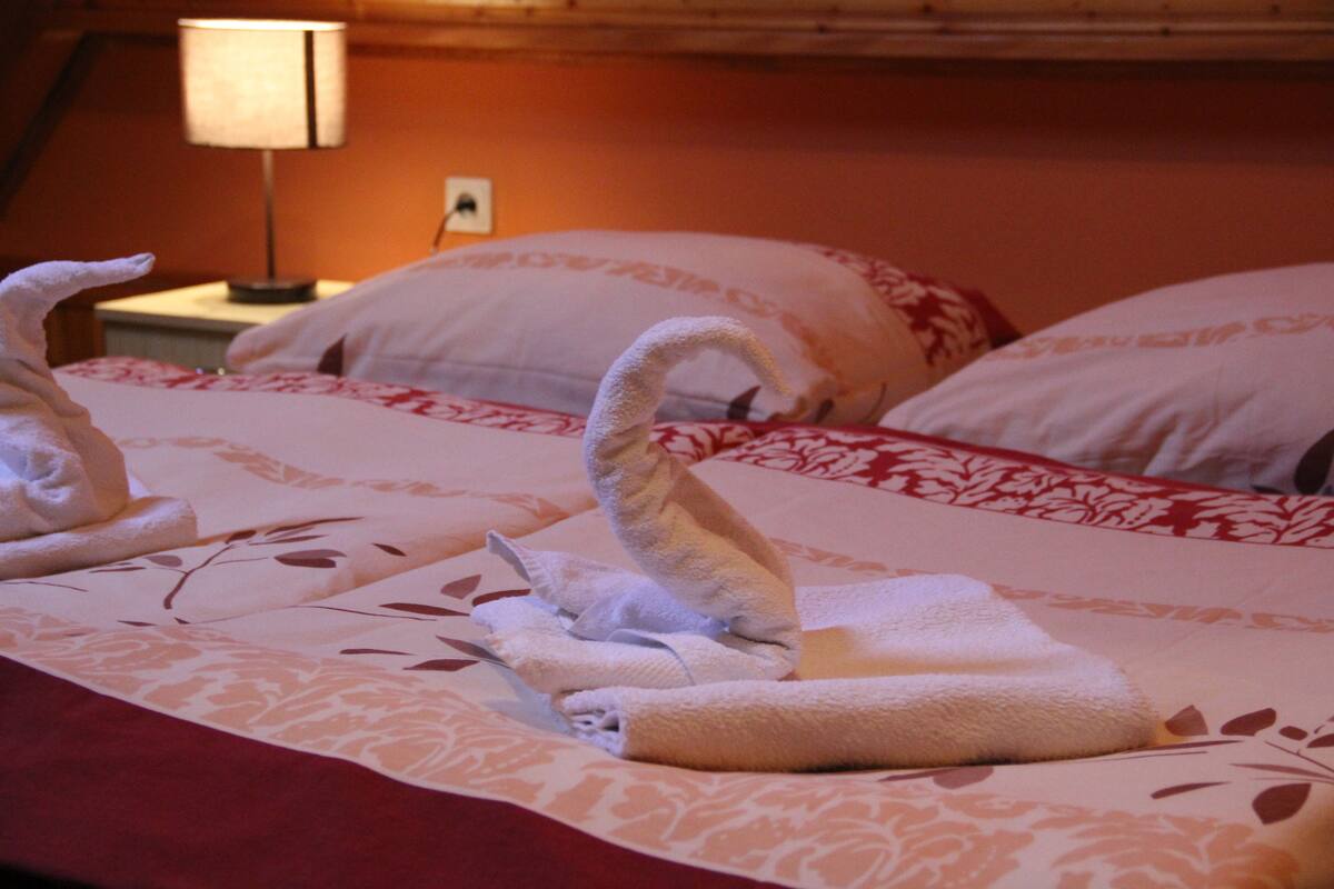 Desk, rollaway beds (surcharge), WiFi (free)