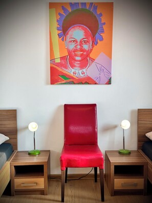 Twin Room, 2 Twin Beds | Desk, laptop workspace, free WiFi, bed sheets - Hotel Múza (Kosice)