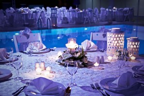 Outdoor wedding area
