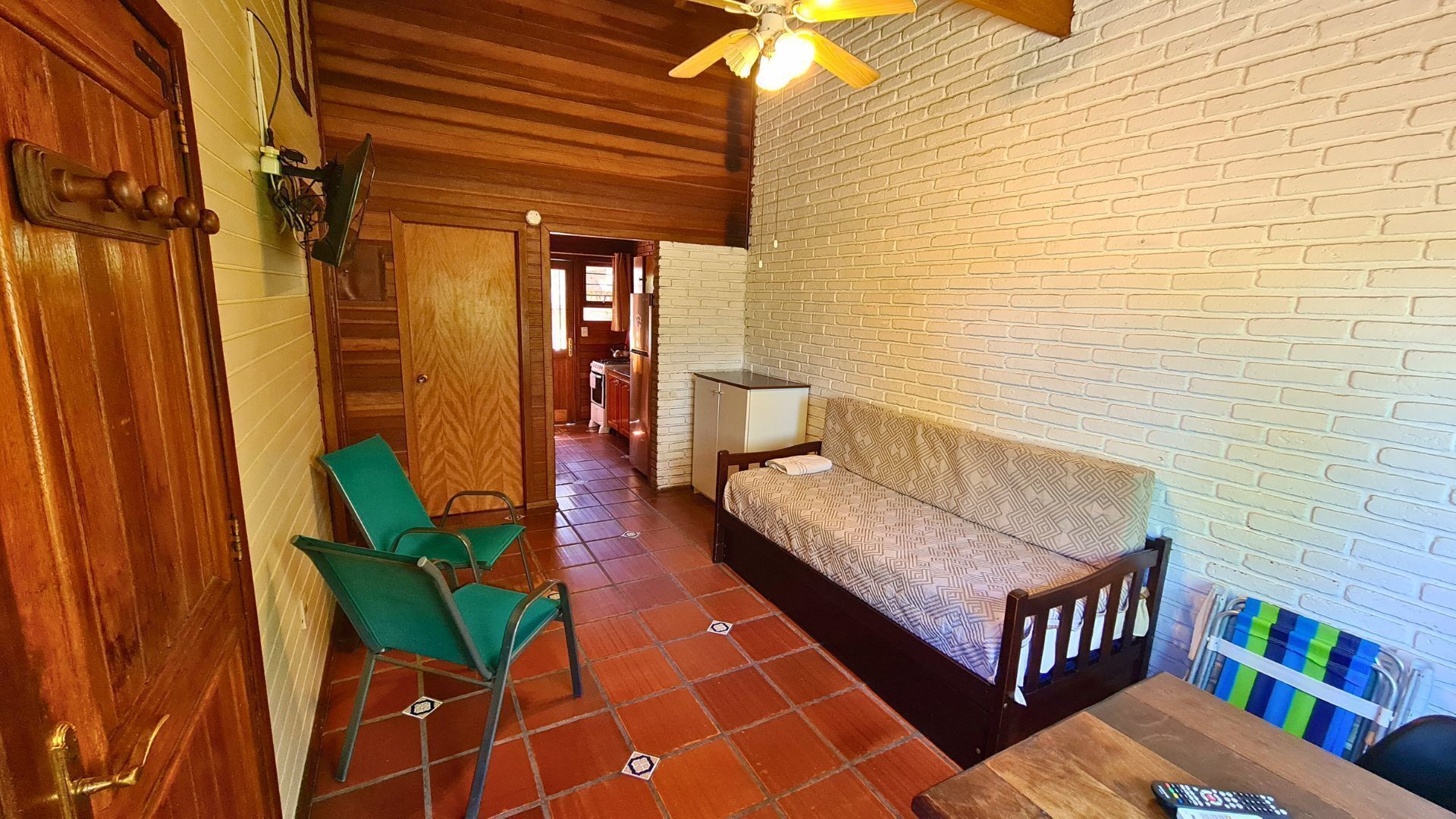 Cabin, 1 Bedroom | Laptop workspace, free cribs/infant beds, free WiFi, bed sheets