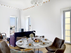 Penthouse Apartment, 2 Bedrooms | Living area | 28-inch flat-screen TV with satellite channels, TV, toys - Residentas Sao Pedro (Lisbon)