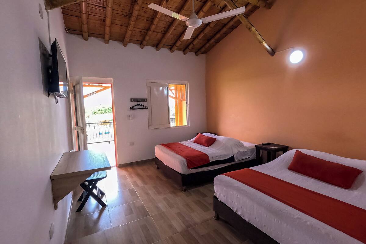 standard room, multiple beds | 1 bedroom, free wifi, bed sheets