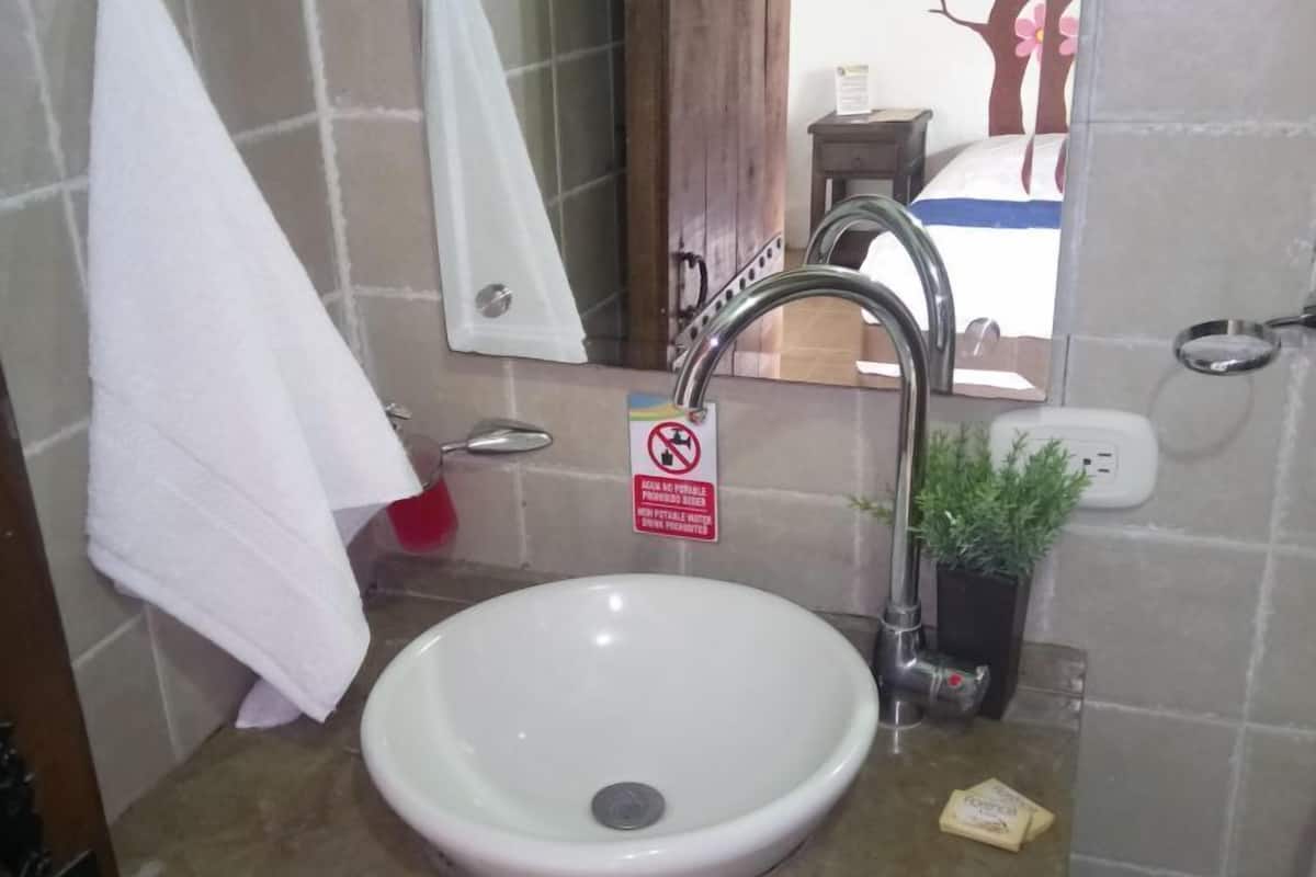 standard double room, 1 double bed | bathroom sink