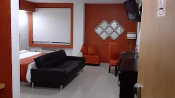 40-inch plasma TV with cable channels, TV