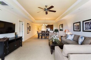 Family Condo, 3 Bedrooms, Golf View, Garden Area | Living area