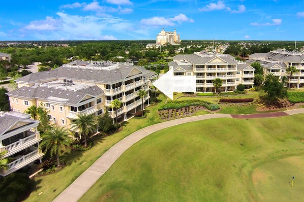 Family Condo, 3 Bedrooms, Golf View, Garden Area | Aerial view