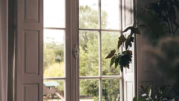 42-inch plasma TV with cable channels, TV