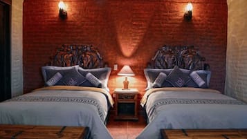 Double Room, 2 Double Beds | Iron/ironing board, free WiFi