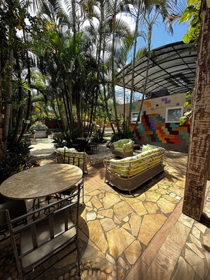 Blick von der Unterkunft