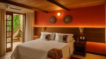 Apartamento Luxo com Varanda | 1 quarto, frigobar, cofres nos quartos, Wi-Fi de cortesia