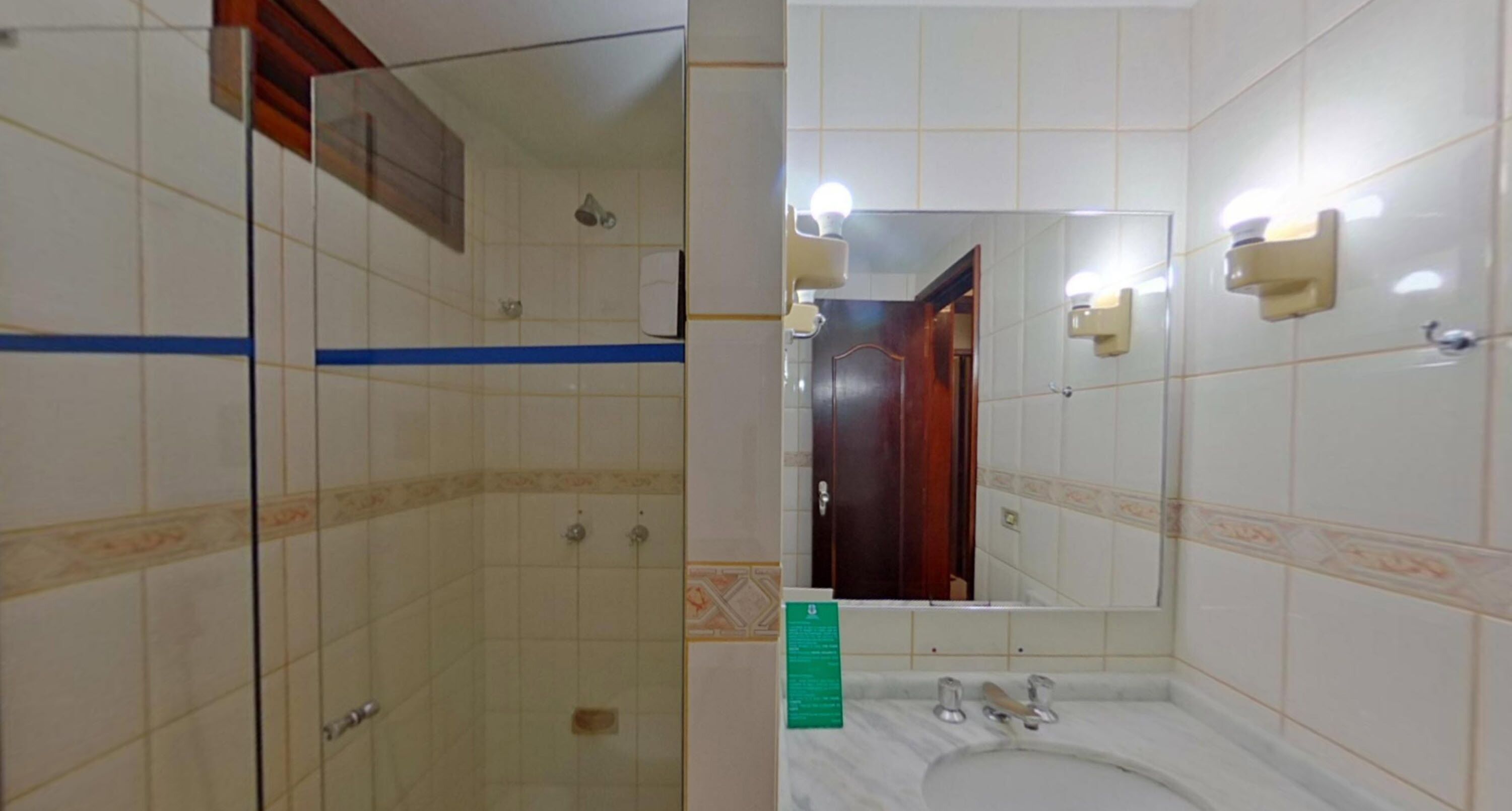 standard triple room, ocean view | bathroom | shower, towels