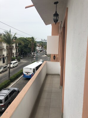 Economy Double Room, 2 Double Beds | Terrace/patio