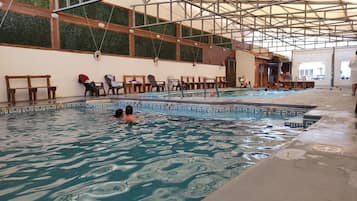 2 indoor pools, seasonal outdoor pool