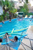 Indoor pool, seasonal outdoor pool
