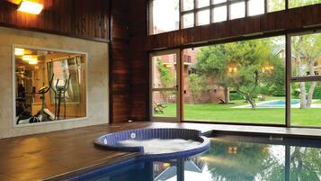 Indoor pool, seasonal outdoor pool